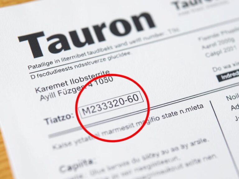 Faktura Tauron z zaznaczonym numerem licznika energii elektrycznej