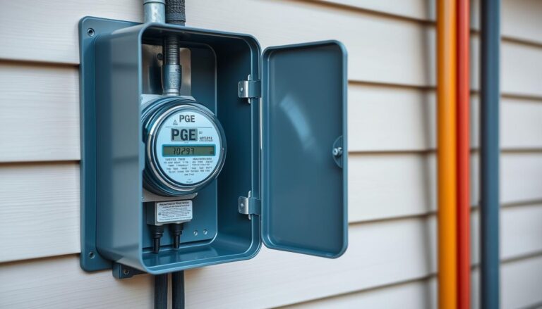 Koszt przyłącza prądu PGE - skrzynka przyłączeniowa z licznikiem energii elektrycznej
