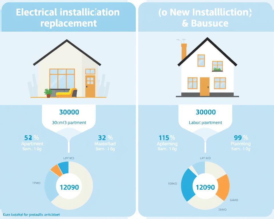 Porównanie kosztów wymiany instalacji elektrycznej w mieszkaniu 30m² vs nowej instalacji w domu 80m2 Porównanie kosztów wymiany instalacji elektrycznej w mieszkaniu 30m² vs nowej instalacji w domu 80m2