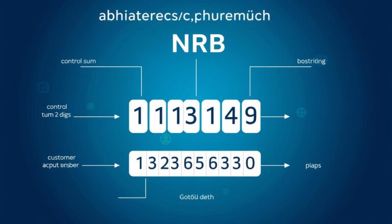Struktura numeru konta bankowego pokazująca ile cyfr ma numer konta w banku