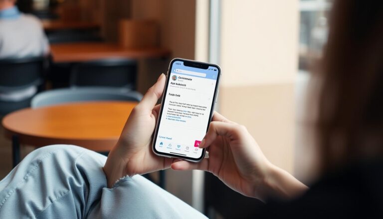 Osoba wysyłająca CV z telefonu przez e-mail
