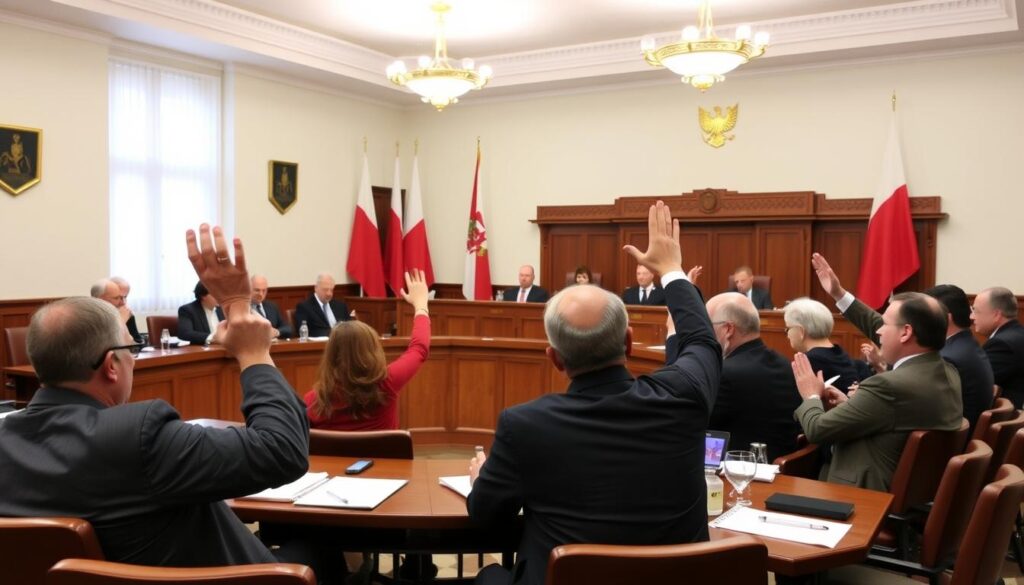 Sesja rady gminy głosująca nad dietą sołtysa - ile wynosi dieta sołtysa