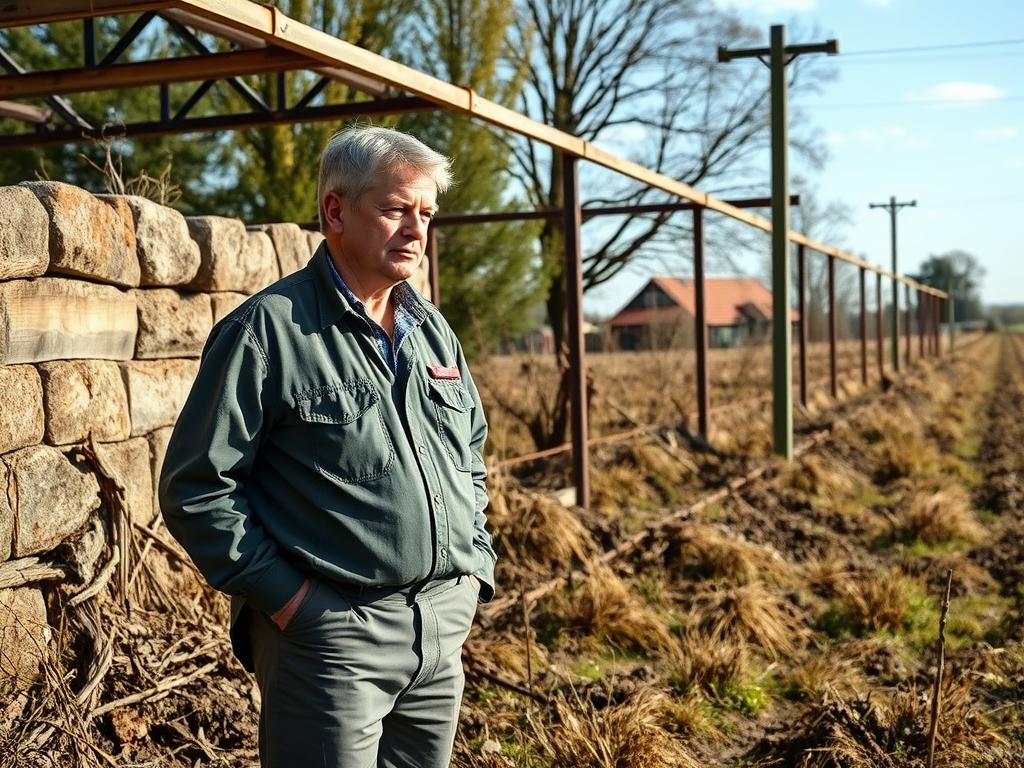 Sołtys podczas pracy w terenie - ile zarabia sołtys miesięcznie