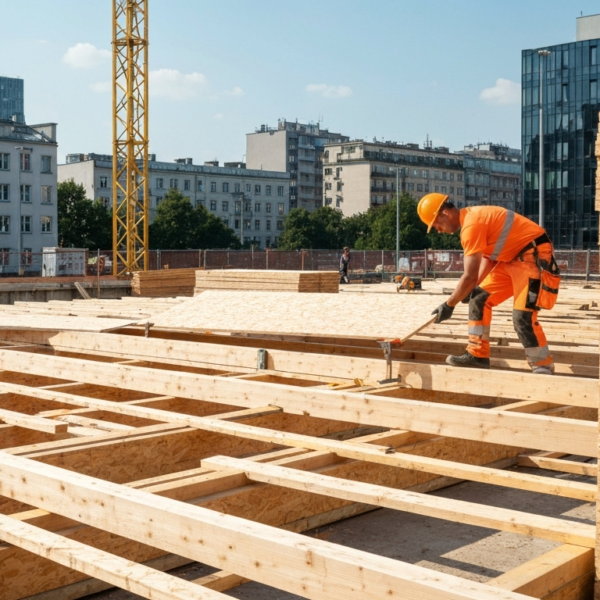 Układanie płyt OSB na legarach – jaki jest średni koszt? Sprawdzamy ceny w różnych miastach
