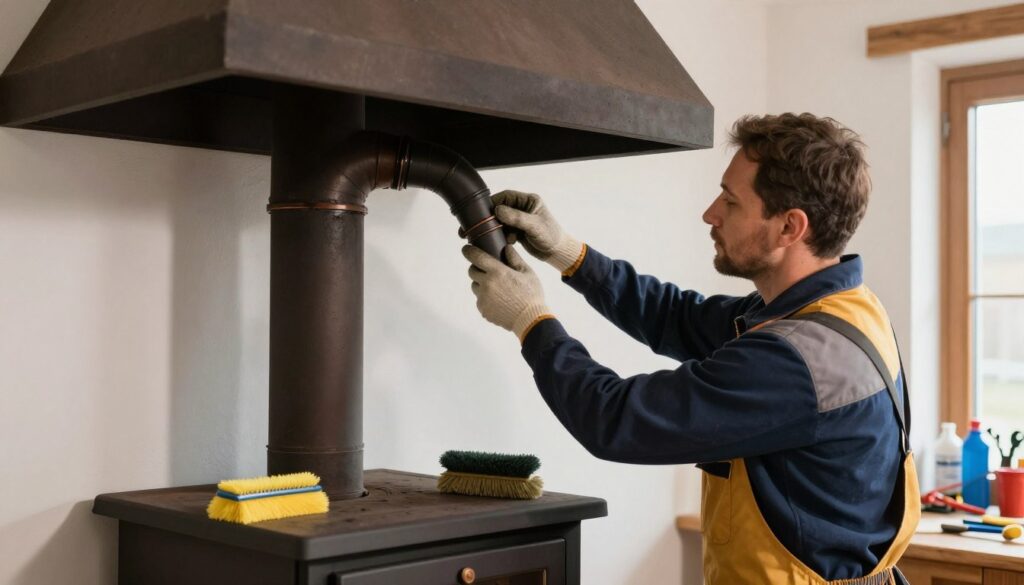 Przegląd kominiarski systemu grzewczego z kozą