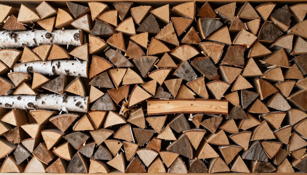 Różne rodzaje drewna opałowego do palenia w kozie